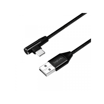 Product Καλώδιο USB Logilink Type-Connector USB 2.0 to Type-C (90° angled) 0,3m base image