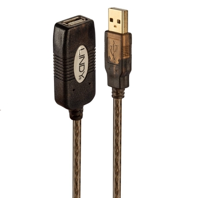 Product Καλώδιο USB Lindy 2.0 active extension Typ A/A M/F 20m base image