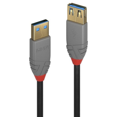 Product Καλώδιο USB Lindy 3.0 extension Typ A/A Anthra Line M/F 0.5m base image
