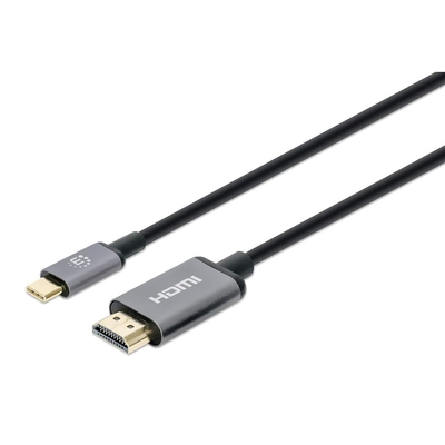 Product Καλώδιο USB Manhattan 4K@60Hz Type-C to male/male 1m base image