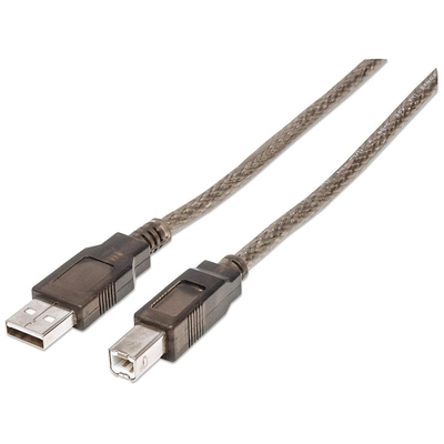 Product Καλώδιο USB Manhattan A -> B M/M 11.0m silver aktiv base image