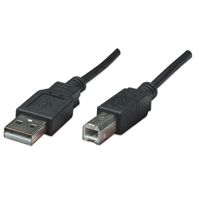 Product Καλώδιο USB Manhattan 2.0 0,5m A-connector/B-connector base image