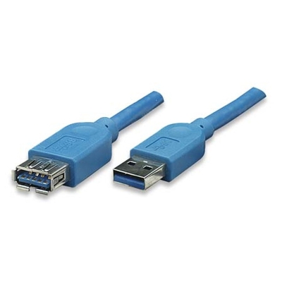 Product Καλώδιο USB Techly USB3.0 extension connector/socket TypA 3m Blue base image