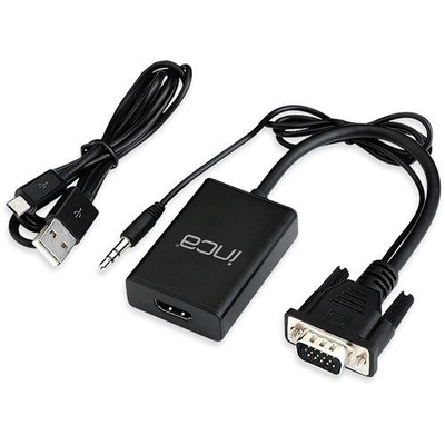 Product Αντάπτορας Inca IVTH-02 VGA + USB-A + Audio > HDMI, 0.2m base image