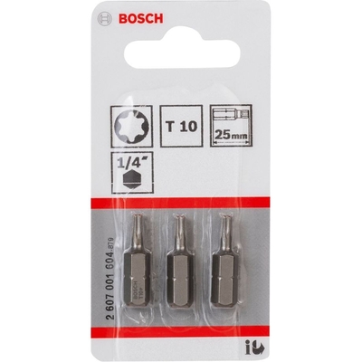 Product Σετ Μύτες Bosch 3pcs. Screwdriver Bits T10 XH 25mm base image