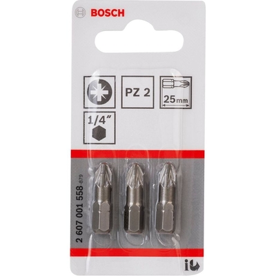 Product Σετ Μύτες Bosch 3pct PZ Screwdriver Bit PH2 XH 25mm base image