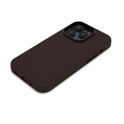 Product Θήκη Κινητού Decoded Leather Back iPhone 14 Pro Chocolate Brown base image