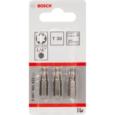 Product Σετ Μύτες Bosch 3pcs. Screwdriver Bits T30 XH 25mm base image