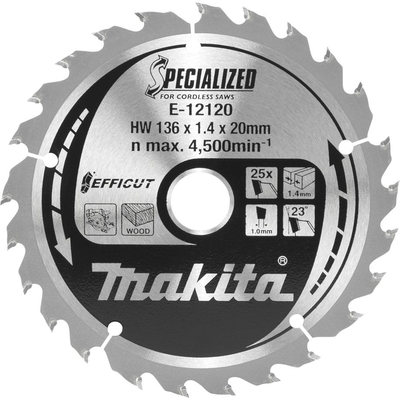 Product Δίσκος Κοπής Makita E-12120 EFFICUT Saw Blade 136x20x25Z base image
