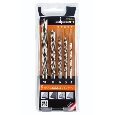 Product Τρυπάνια Alpen HSS-ECo5 PCTM 5-pcs Profi Wood base image