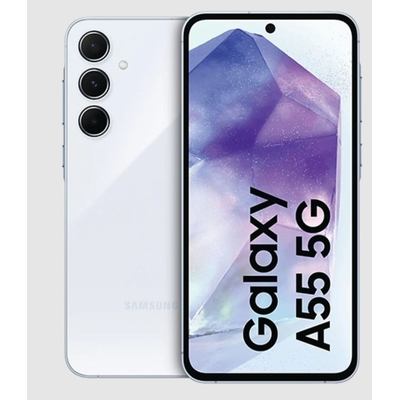 Product Smartphone Samsung Galaxy A55 A556 5G Dual Sim 8GB RAM 128GB Ice Blue DE base image