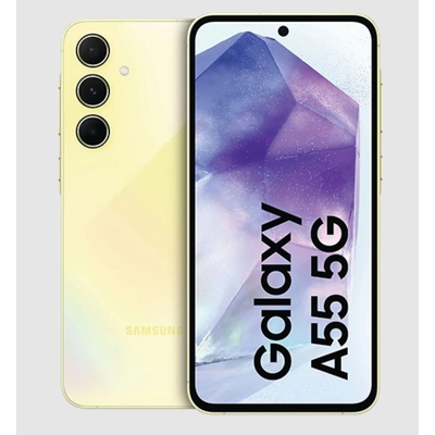 Product Smartphone Samsung Galaxy A55 A556 5G Dual Sim 8GB RAM 128GB Lemon DE base image