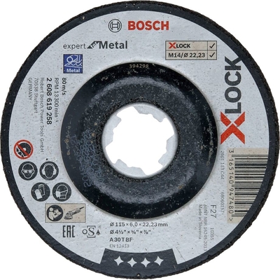 Product Δίσκος Λείανσης Bosch X-LOCK Grinding Disc 125X6mm EfM base image