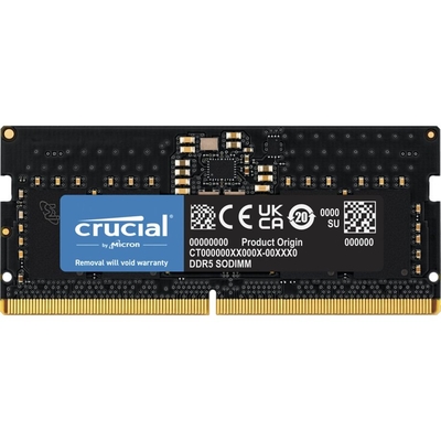 Product Μνήμη RAM Φορητού DDR5 8GB Crucial 5600 SODIMM CL46 (16Gbit) base image