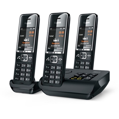 Product Τηλέφωνο IP Gigaset COMFORT 550A trio black/chrome base image