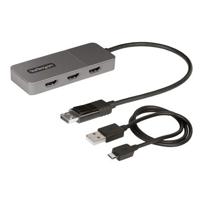 Product Αξεσουάρ Εικόνας StarTech 3-Port MST Hub, DisplayPort to Triple HDMI Monitors, 4K 60Hz, DP 1.4 Multi-Monitor base image