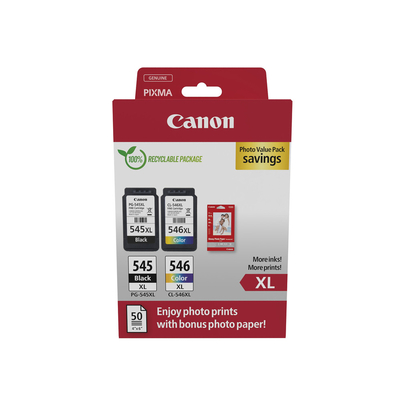 Product Αυθεντικό Μελάνι Canon PG-545XL/CL-546XL - 2-pack - High Yield - black, color (cyan, magenta, yellow) base image