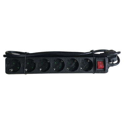 Product Πολύπριζο Ασφαλείας M-CAB 6S PVC 1.5M BK ECO base image