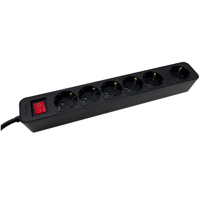 Product Πολύπριζο Ασφαλείας M-CAB 6S PVC 3M BK ECO base image