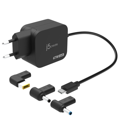 Product Φορτιστής Laptop J5create 67W GAN PD USB-C MINI CHARGER base image