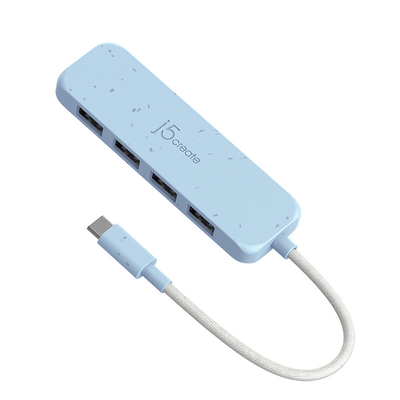 Product USB Hub J5create ECO-FRIENDLY USB-C to 4-PORT base image