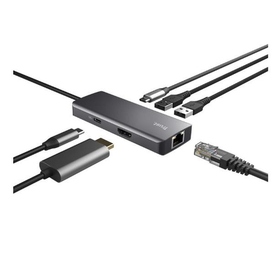 Product USB Hub Trust DALYX 6-IN-1 MULTIPORT Adapter base image