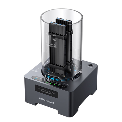 Product Θήκη για Σκληρό Δίσκο GrayGear DM.2 Klone M.2 NVMe SSD with fans 20Gbit base image