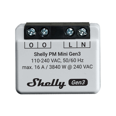 Product Ενδιάμεσος Διακόπτης Shelly flush-mounted "Plus PM Mini" WL,BT base image