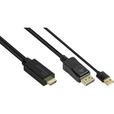 Product Καλώδιο HDMI Good Connections HDMI2.0b-St.-DP1.2-St. 2m base image