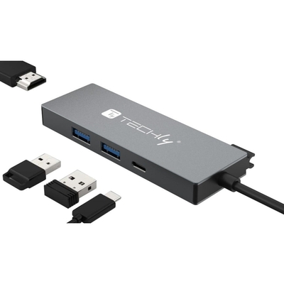 Product USB Hub Techly-C 4 in 1 base image