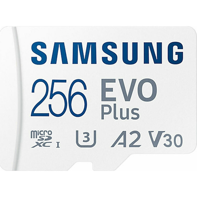 Product Κάρτα Μνήμης MicroSD 256GB Samsung SDXC EVO Plus (2024)(CL10) retail base image