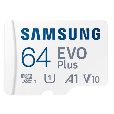 Product Κάρτα Μνήμης MicroSD 64GB Samsung SDXC EVO Plus (2024)(CL10) retail base image