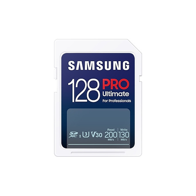 Product Κάρτα Μνήμης SD 128GB Samsung SDXC PRO Ultimate (CL10) Reader retail base image