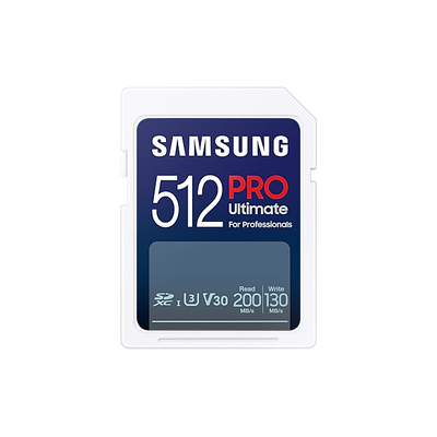 Product Κάρτα Μνήμης SD 512GB Samsung SDXC PRO Ultimate (CL10) Reader retail base image