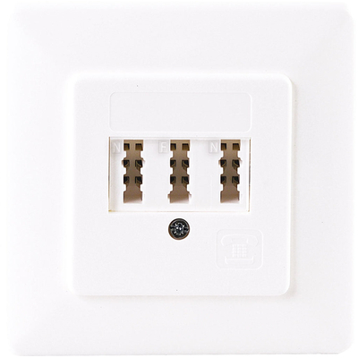 Product Πρίζα Τηλεφώνου Schwaiger socket TAE 3x6(4) NFN flush-mounted base image