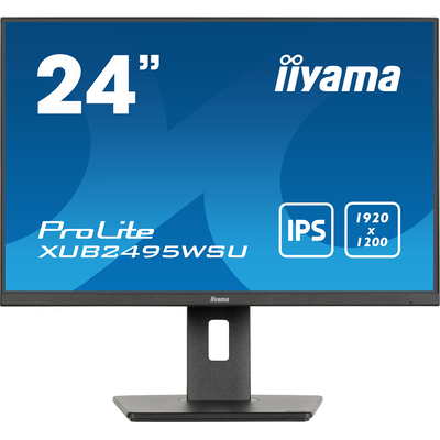 Product Monitor 24" Iiyama 61.1cm XUB2495WSU-B7 16:10 HDMI+DP+USB-C Lift retail base image