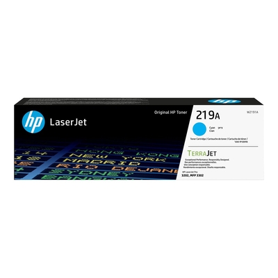 Product Toner HP 219A Cyan LaserJet base image