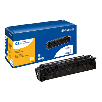 Product Toner Συμβατό Pelikan HP CE412A 1233y yellow rebuilt base image