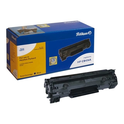Product Toner Συμβατό Pelikan HP CB436A 1210bk Black rebuilt base image