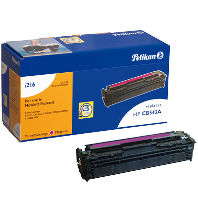 Product Toner Συμβατό Pelikan HP CB543A 1216m magenta rebuilt base image