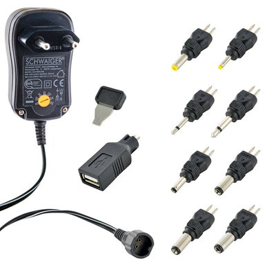 Product Universal Τροφοδοτικό Schwaiger 1000mA/9 Tips/7 base image
