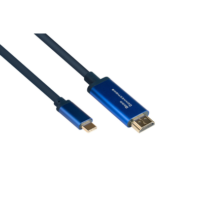 Product Καλώδιο USB Good Connections SmaFLEX USB-C to HDMI Blue 1,5m base image