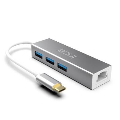 Product Αντάπτορας Δικτύου USB Inca ITPC-3T Type-C > 3XUSB-A, 1xRJ45, 1000mbps base image