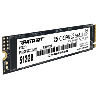 Product Σκληρός Δίσκος SSD M.2 512GB Patriot VIPER P320 PCI-Ex4 NVMe 3GB/S (P320P512GM28) base image