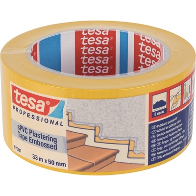 Product Αυτοκόλλητη Ταινία TESA sPVC 33m x 50mm embossed yellow 67001 base image