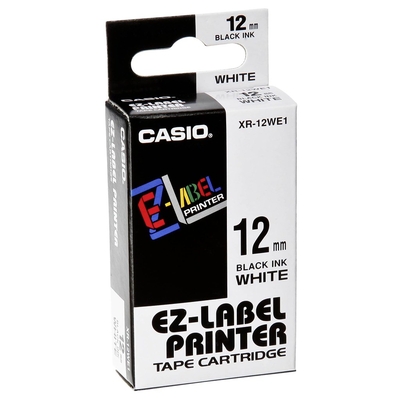 Product Μελανοταινία Casio XR-12 WE 12 mm black on white base image