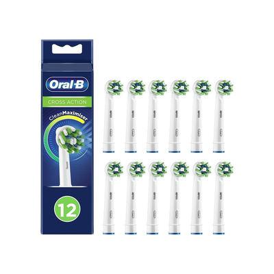 Product Ανταλλακτικές Κεφαλές για Ηλεκτρική Οδοντόβουρτσα Oral-B FFS CrossAction CleanMaximizer 12τμχ base image