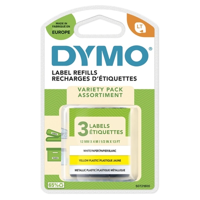 Product Μελανοταινία Dymo Letratag Variety Pack Paper, plastic, metallic base image