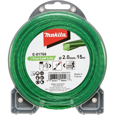 Product Μεσινέζα για Χορτοκοπτικά Makita E-01769 Mowing String Four Leaf 2,0mmx15m base image