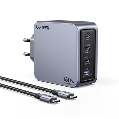 Product Φορτιστής Ugreen Nexode Pro 160W GaN with USB-C Cable base image